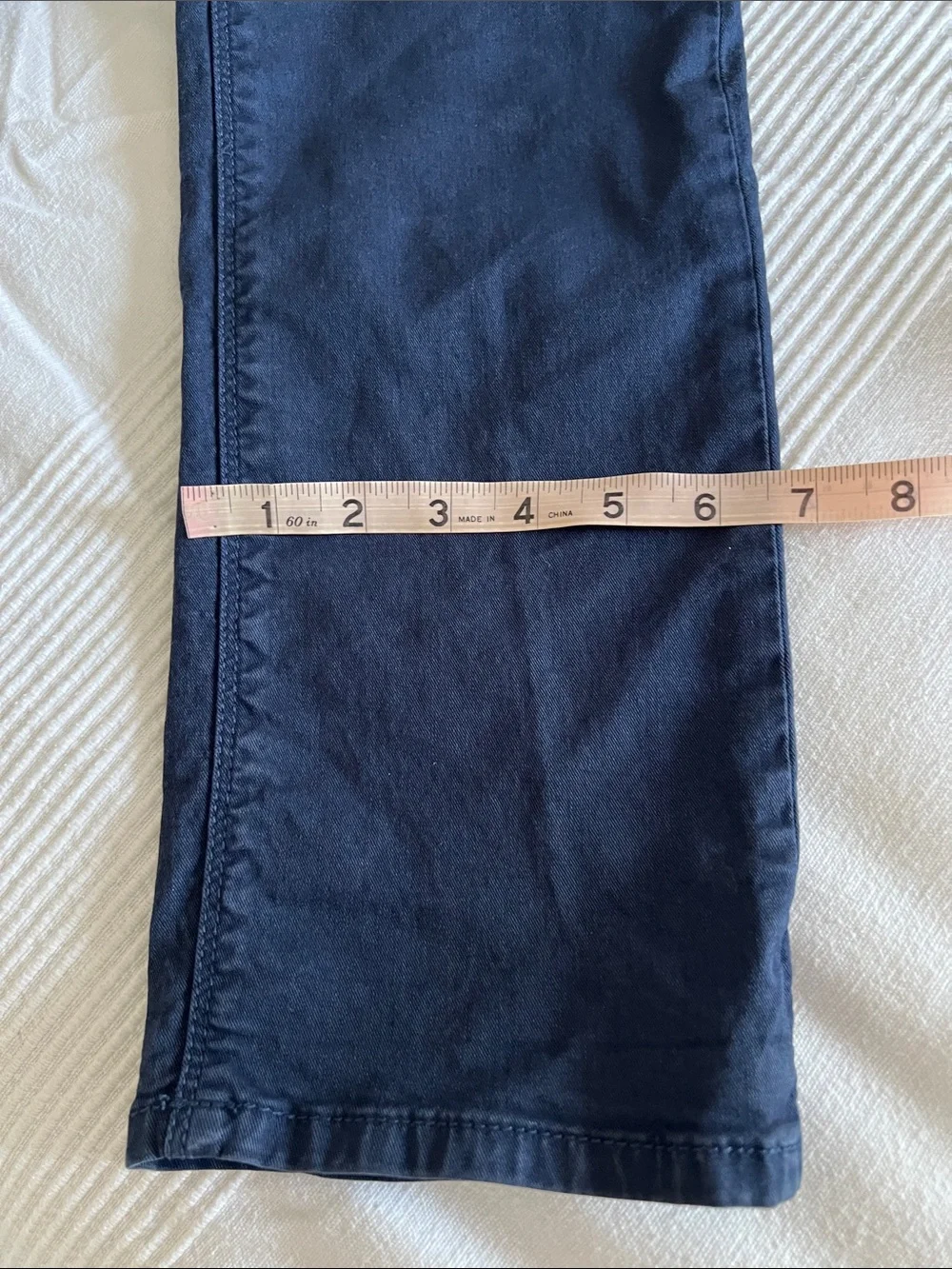 7 For All Mankind Kids Navy Blue Straight-Leg Pants